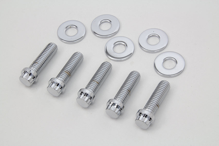 HARLEY Sprocket Bolt and Washer Kit fits 1973-1984 FL, with cast rear wheel including belt drive 1973-1984 FX, with cast rear wheel including belt dr