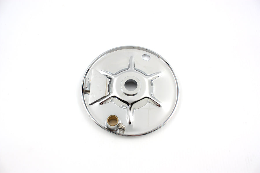 HARLEY Rear Brake Backing Plate Chrome fits 1936-1940 EL, 1941-1957 FL, 1937-1948 UL,