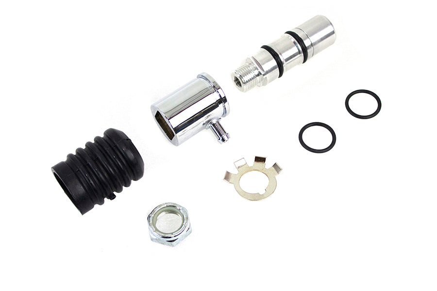 HARLEY Rear Remote Mount Master Cylinder Polished fits 1987-1999 FLST, 1987-1999 FLSTF,