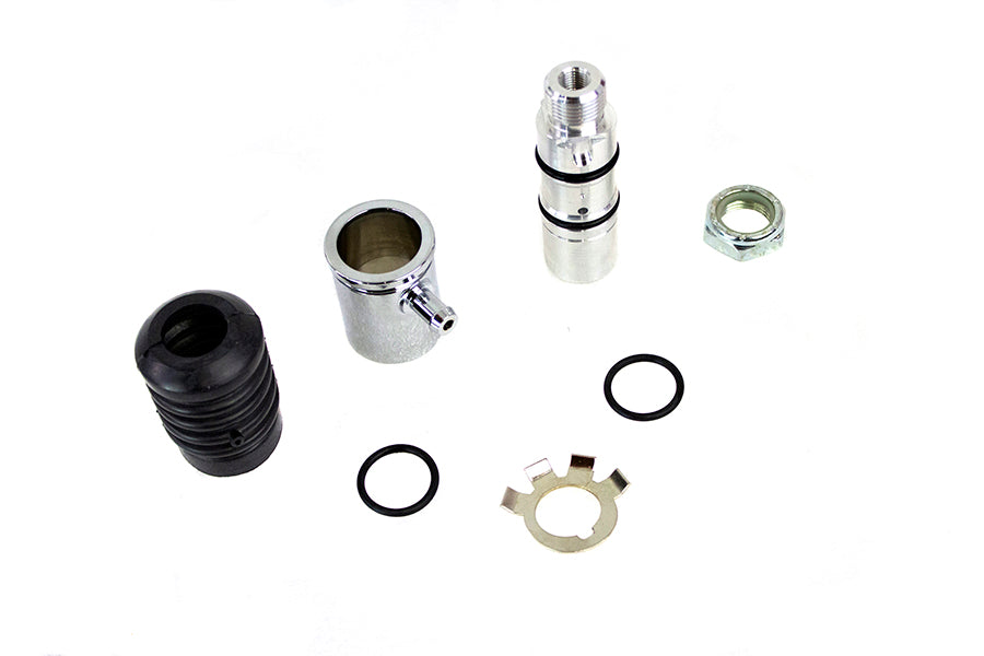 HARLEY Rear Remote Mount Master Cylinder Polished fits 1987-1999 FLST, 1987-1999 FLSTF,