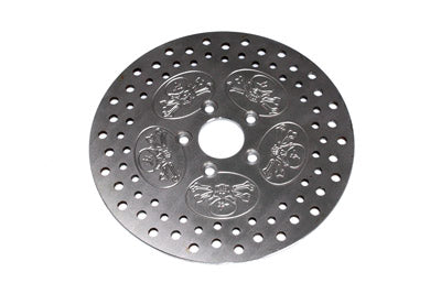 11-1/2" Rear Brake Disc Skull Design Stainless FXD FXR FLST FXST 1984-99*