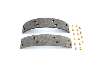 HARLEY Rear Brake Shoe Lining with Rivets fits 1958-1962 FL,