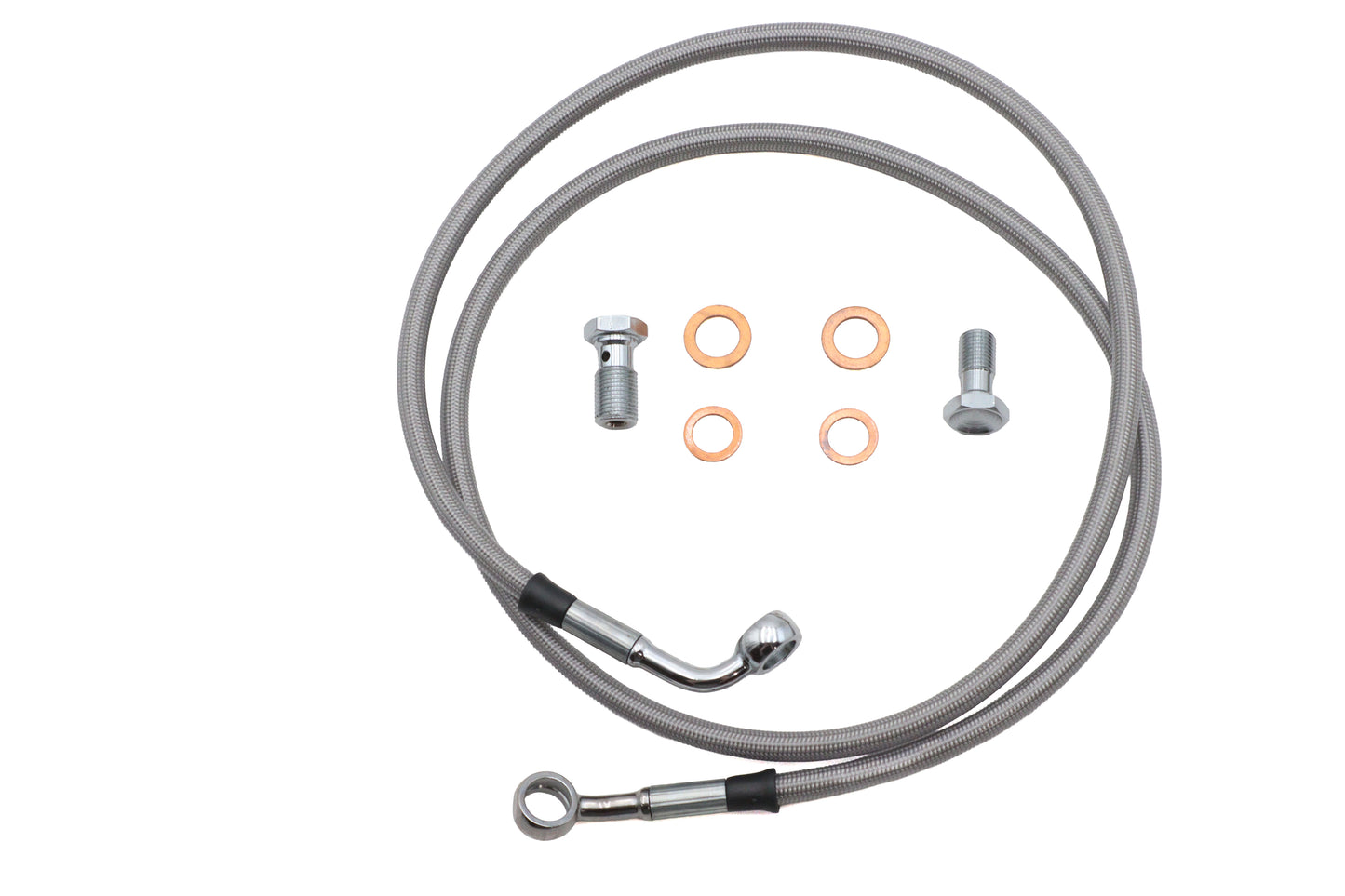 HARLEY Stainless Steel Front Brake Hose Kit Fits 2005-2009 FLSTN,