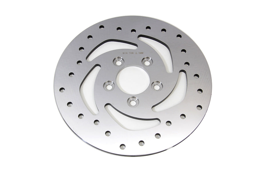 HARLEY 10-1/2 inch Drilled Rear Brake Disc fits 2008-2016 XL,