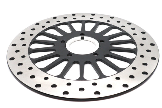 HARLEY 11-1/2 Zoll King Spoke Bremsscheibe vorne schwarz passend für 0- Custom, Anwendung für King Spoke Rad