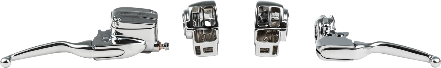 HARLEY HARDDRIVE HANDLEBAR CONTROL KIT CHR CBL CLUTCH `08-16 ULTRA 53602