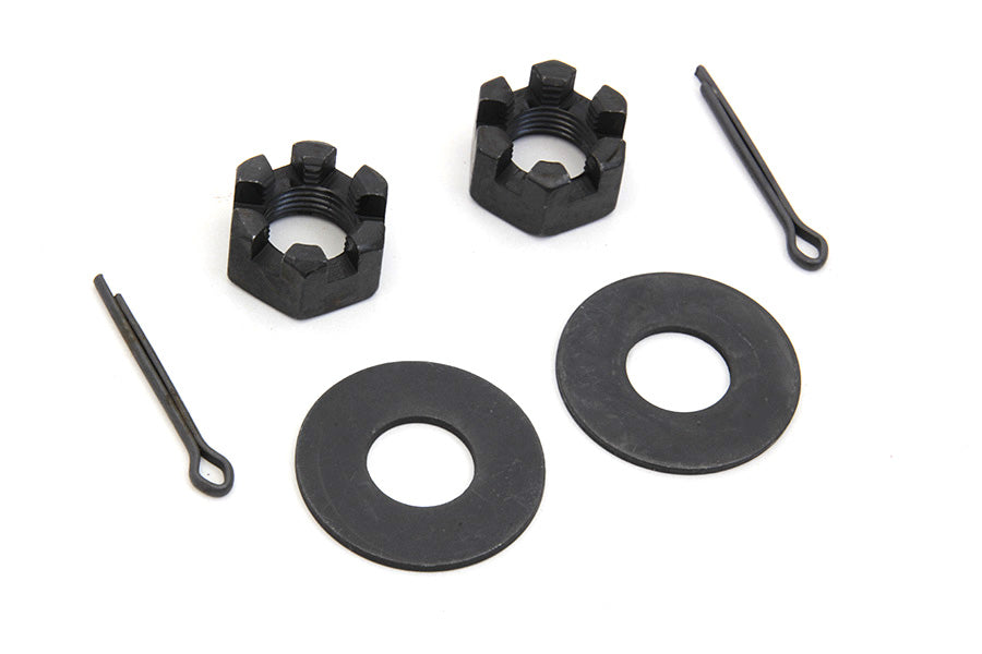 HARLEY Rear Axle Nut and Lock Kit Parkerized fits 1932-1973 G,