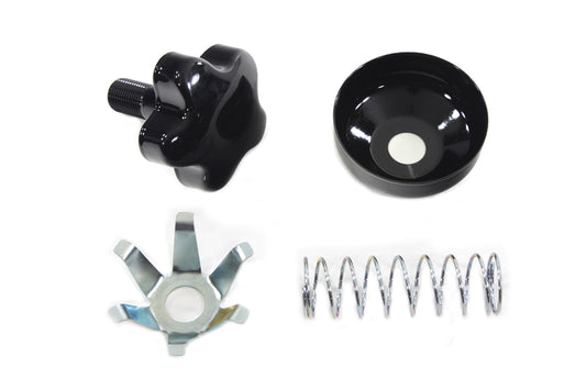 HARLEY FL Fork Steering Damper Knob Kit Black Fits 1949-1959 FL, 1936-1952 WL,