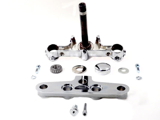 HARLEY Replica Forged Steel Triple Tree Set Chrome Fits 2000-2017 FLST,