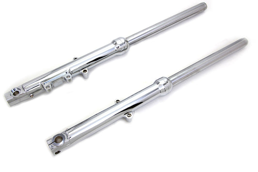 HARLEY 39mm Fork Slider Assembly Single Disc with Chrome Sliders Fits 2000-2007 XL, 2000-2006 FXD,