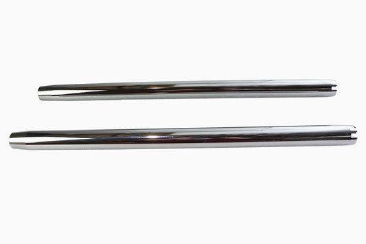 HARLEY Chrome 35mm Fork Tube Set 23-1/2 inch Total Length Fits 1973-1974 XL, 1973-1977 FX,