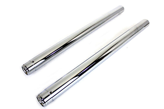HARLEY Chrome Fork Tube Set Stock Length Fits 1984-1996 FLT, 1984-1996 FLHT, 1984-1999 FXST, 1