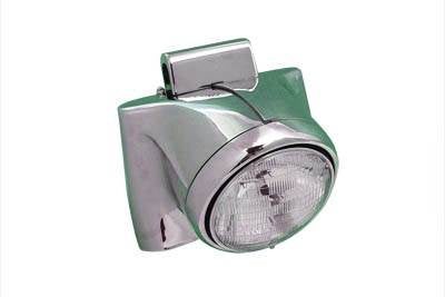 HARLEY 7 inch Headlamp Cowl Kit Chrome fits 1960-1984 FL, 1960-1984 FL,