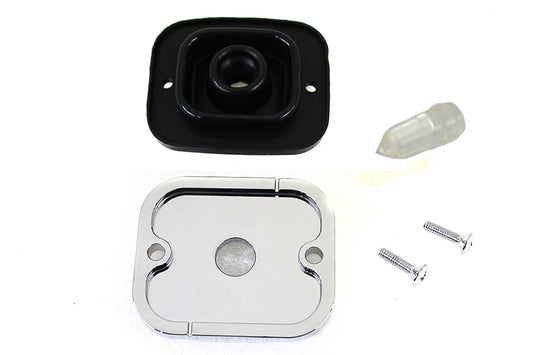 HARLEY Handlebar Master Cylinder Cover Chrome fits 1996-2004 FLT, 1996-2005 FXST, 1996-2005 FLST, 1996-2005 FXD, 1996-2003 XL,