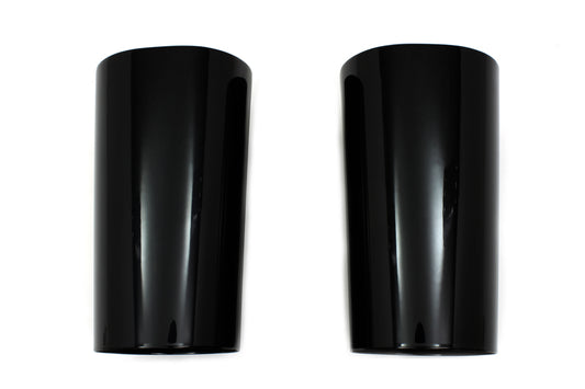 HARLEY Black Fork Slider Cover Set Fits 2014-UP FLT,