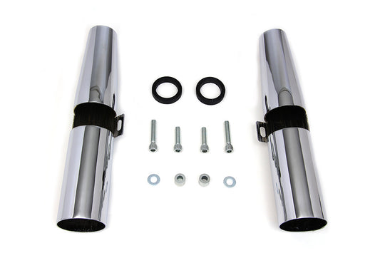 HARLEY Chrome 39mm Fork Shrouds Fits 2004-UP XL,