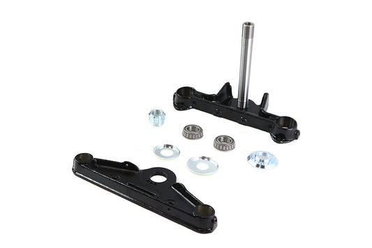 HARLEY Replica Forged Steel Triple Tree Set Black fits 1949-1959 FL,