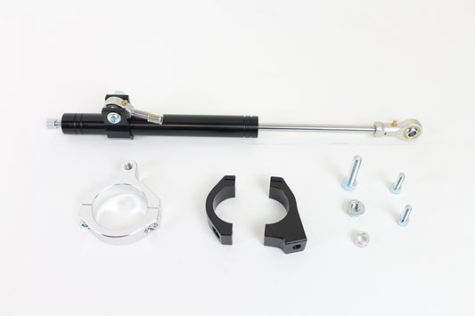 HARLEY Black Fork Steering Damper Kit Fits 2006-2017 FXD, with 49mm Forks