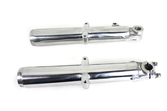 HARLEY 41mm Glide Fork Slider Set Polished Fits 1969-1971 FL,