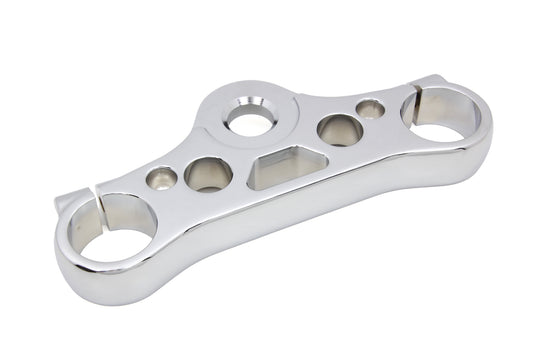 HARLEY FXD Chrome Top Triple Tree Fits 2008-2017 FXD, 2008-2017 FXDC, 2013-2017 FXDB,