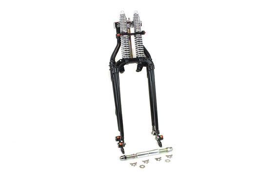 HARLEY 20 Zoll Inline Spring Fork Kit Schwarz Passend für 1941-1984 FL, 1941-1984 FL, 1936-1952 EL, 197