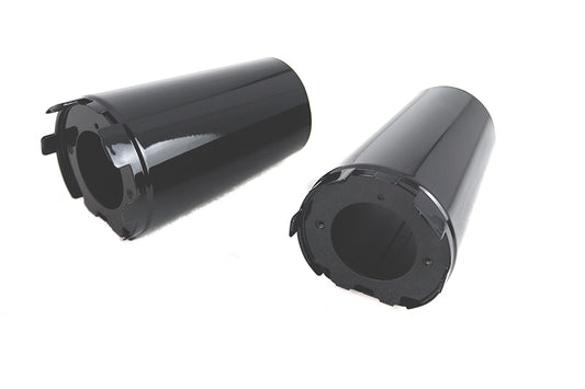 HARLEY Upper Fork Slider Cover Set Gloss Black Fits 2018-UP FLFB, 2018-UP FLFBS,