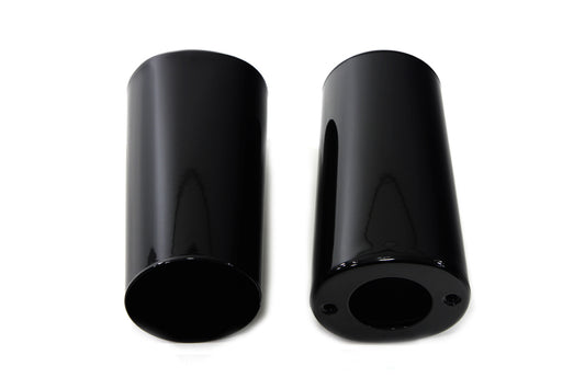 HARLEY Fork Slider Cover Black Fits 1986-2017 FLST, 1949-1984 FL, 1980-2013 FLT, 1980-2013 FLT