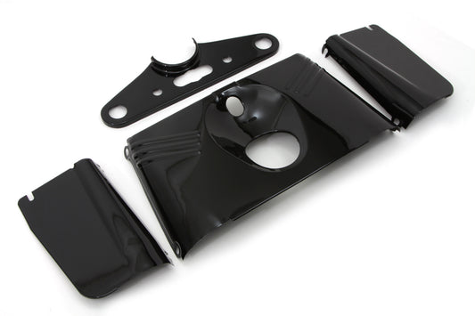 HARLEY Replica Triple Tree Cover Kit Black fits 1949-1959 FLH,