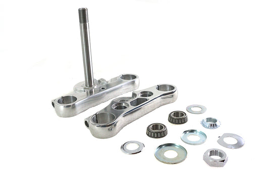 HARLEY 49mm Triple Tree Set Polished Fits 1991-2017 FXD, 1988-UP XL,
