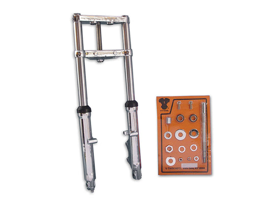 HARLEY Fork Assembly with Chrome Sliders Fits 1984-1999 FXST,