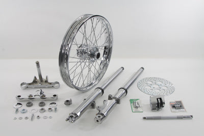 HARLEY Fork Assembly with Polished Sliders 21 inch Wheel fits 1984-1999 FXST,