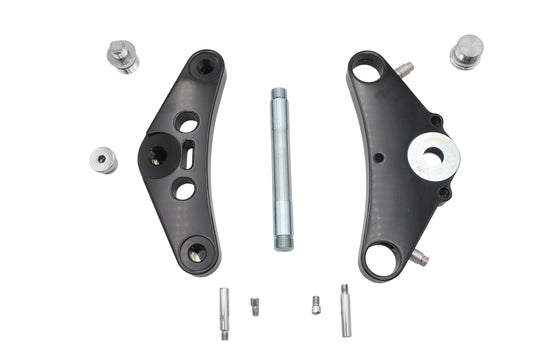 HARLEY Ultima Black 5° Boomerang Blind Triple Tree Set Billet Fits 0- Custom, Application