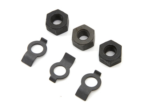 HARLEY Clutch Spring Guide Stud Nut Locks and Nut Kit Fits 1941-1946 FL, 1941-1946 EL, 1941-1946