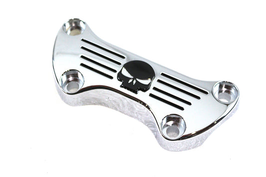 HARLEY Skull Riser Top Clamp Chrome fits 1973-1984 FX, 1982-1994 FXR, 1982-1994 FXR, 1984-UP FXST, 1984-UP FXST, 1974-UP XL,