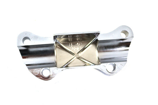 HARLEY Skull Riser Top Clamp Chrome with Long Skirt Fits 1973-1984 FX, 1982-1994 FXR, 1982-1994