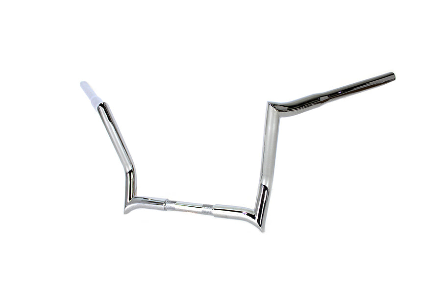 HARLEY 12 inch Z-Bar Handlebar without Indents Chrome fits 1986-2013 FLT, 1982-UP FLHX,
