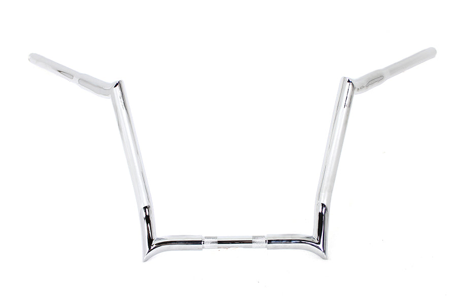 HARLEY 14 inch Z-Bar Handlebar without Indents Chrome fits 1986-2013 FLT, 1982-UP FLHX,
