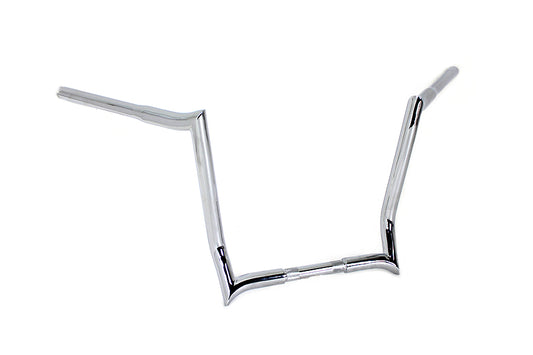 HARLEY 14 inch Z-Bar Handlebar without Indents Chrome fits 1986-2013 FLT, 1982-UP FLHX,