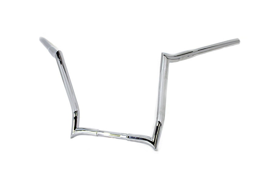 HARLEY 14 inch Z-Bar Handlebar without Indents Chrome fits 1986-2013 FLT, 1982-UP FLHX,