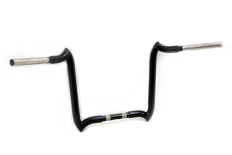 HARLEY 14 inch Z-Bar Handlebar without Indents Black fits 1986-2013 FLT, 1982-UP FLHX,