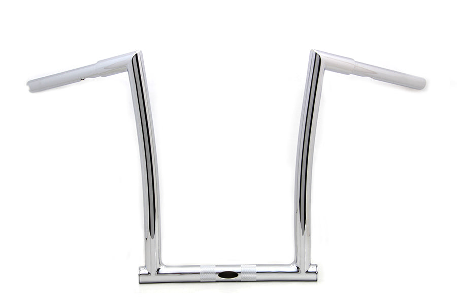 HARLEY 14 inch ChiZeled Z-Bar Handlebar Chrome fits 2015-UP FLTR,