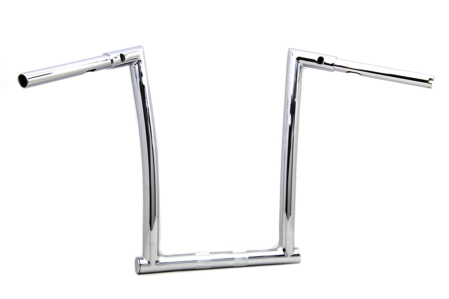 HARLEY 14 inch ChiZeled Z-Bar Handlebar Chrome fits 2015-UP FLTR,