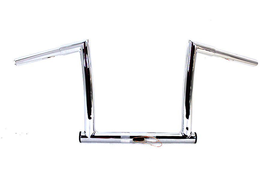 HARLEY 12 inch ChiZeled Z-Bar Handlebar Chrome fits 2015-UP FLTR,