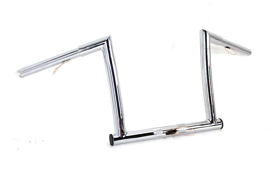 HARLEY 12 inch ChiZeled Z-Bar Handlebar Chrome fits 2015-UP FLTR,