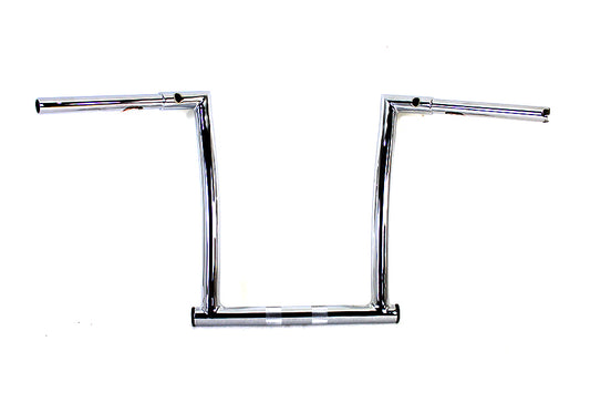 HARLEY 12 inch ChiZeled Z-Bar Handlebar Chrome Fits 2015-UP FLTR,