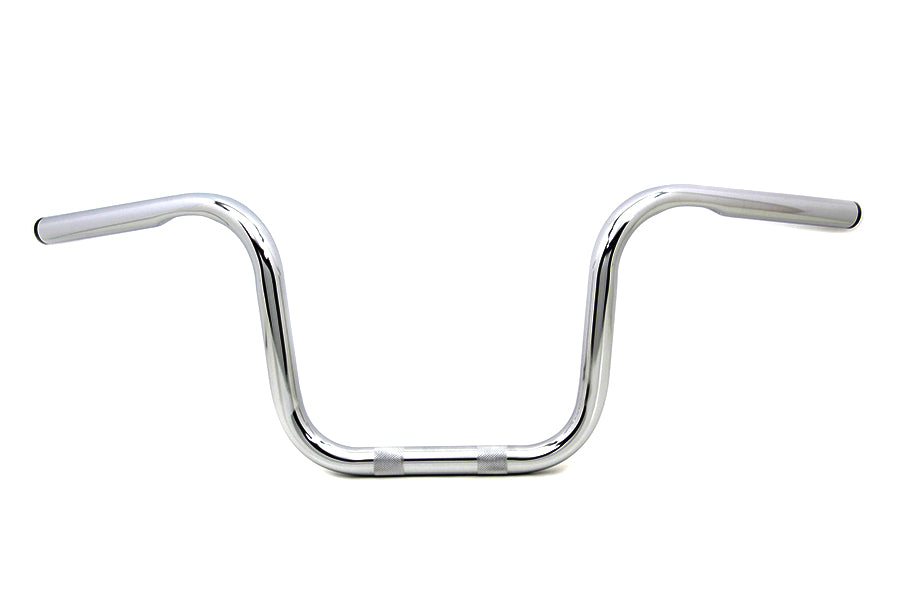 HARLEY 8.5 inch Mini Ape Hanger Handlebar with Indents fits 1982-UP XL, 1982-1984 FL, 1982-1984 FX, 1986-UP FLST, 1984-UP FXST, 1984-UP FXS