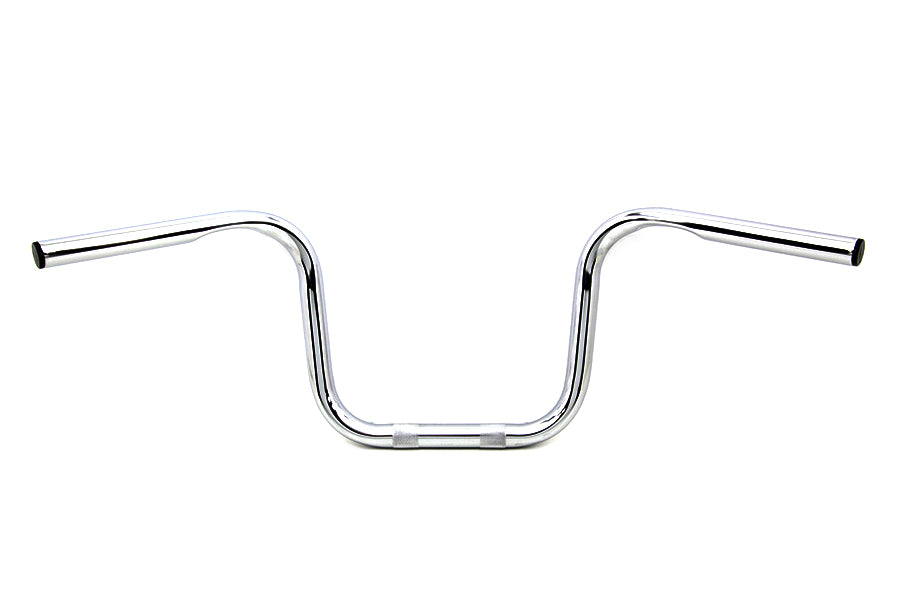 HARLEY 8.5 inch Mini Ape Hanger Handlebar with Indents fits 1982-UP XL, 1982-1984 FL, 1982-1984 FX, 1986-UP FLST, 1984-UP FXST, 1984-UP FXS
