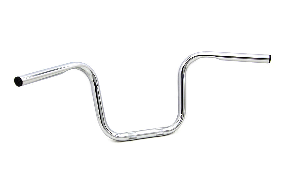 HARLEY 8.5 inch Mini Ape Hanger Handlebar with Indents fits 1982-UP XL, 1982-1984 FL, 1982-1984 FX, 1986-UP FLST, 1984-UP FXST, 1984-UP FXS