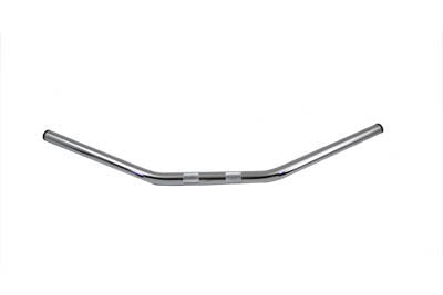 HARLEY Flat 1 inch Drag Handlebar with Indents Chrome fits 1982-1984 FL, 1982-1984 FX, 1982-UP XL, 1986-2017 FLST, 1984-2017 FXST, 1982-199
