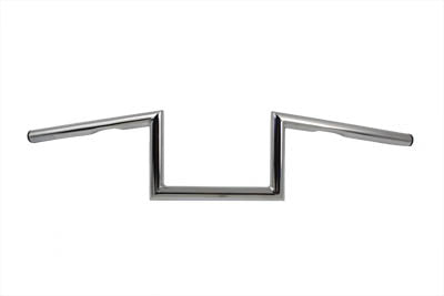 HARLEY 5-1/2 inch Z Handlebar with Indents Chrome fits 1982-1984 FL, 1982-1984 FX, 1982-UP XL, 1986-2017 FLST, 1984-2017 FXST, 1982-1994 FX